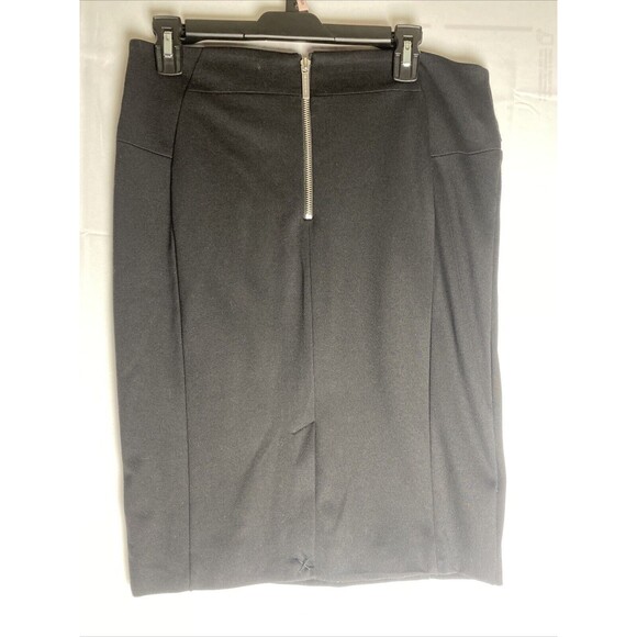 Michael Michael Kors Women's Size 12 Black Skirt Pocketed Zipper Straight - Picture 1 of 15